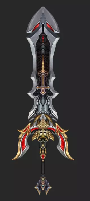 Pack With 30 Fantasy Swords - Part 10 Low-poly 3D model_27