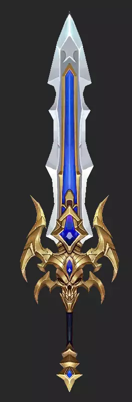 Pack With 30 Fantasy Swords - Part 10 Low-poly 3D model_24