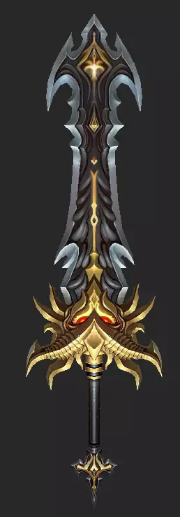 Pack With 30 Fantasy Swords - Part 10 Low-poly 3D model_22