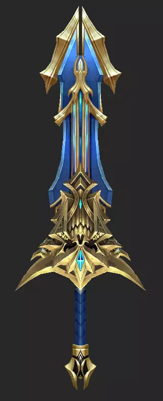 Pack With 30 Fantasy Swords - Part 10 Low-poly 3D model_26