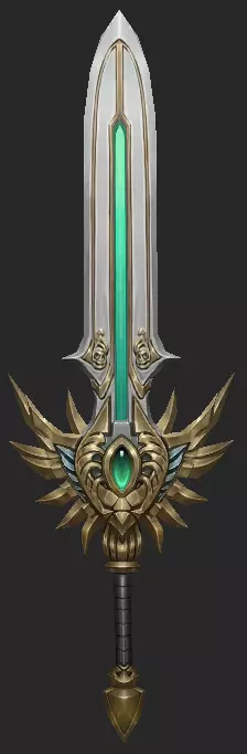 Pack With 30 Fantasy Swords - Part 10 Low-poly 3D model_5