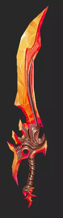 Pack With 30 Fantasy Swords - Part 10 Low-poly 3D model_11