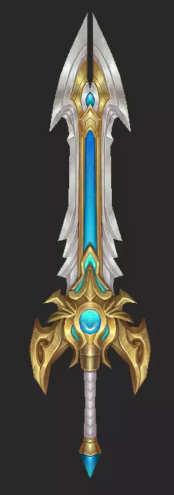 Pack With 30 Fantasy Swords - Part 10 Low-poly 3D model_16