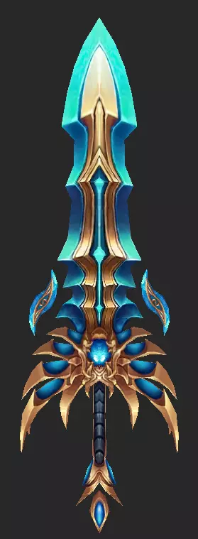 Pack With 30 Fantasy Swords - Part 10 Low-poly 3D model_28