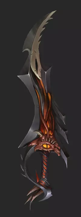 Pack With 30 Fantasy Swords - Part 10 Low-poly 3D model_1