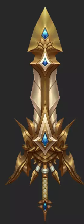 Pack With 30 Fantasy Swords - Part 10 Low-poly 3D model_30