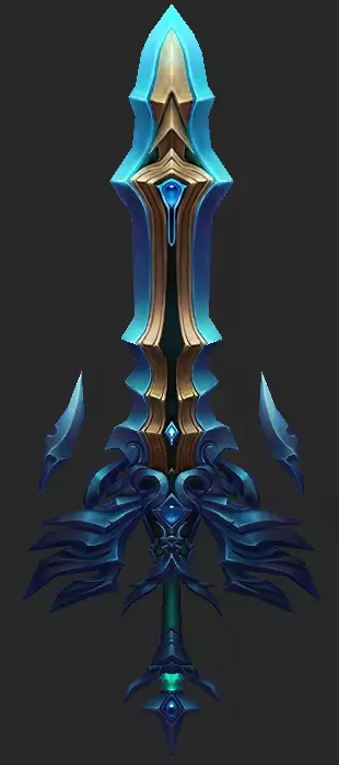 Pack With 30 Fantasy Swords - Part 10 Low-poly 3D model_7