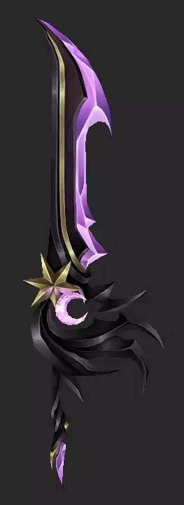 Pack With 30 Fantasy Swords - Part 09 Low-poly 3D model_14