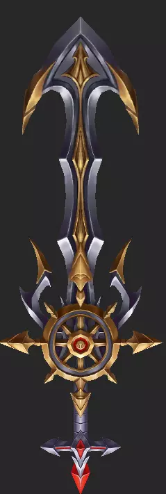 Pack With 30 Fantasy Swords - Part 09 Low-poly 3D model_4