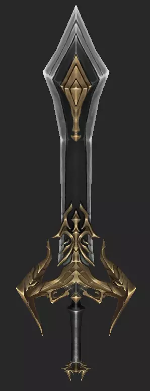 Pack With 30 Fantasy Swords - Part 09 Low-poly 3D model_9