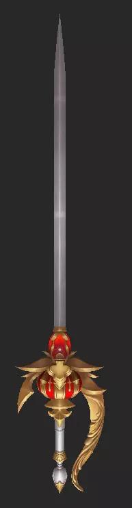 Pack With 30 Fantasy Swords - Part 09 Low-poly 3D model_28
