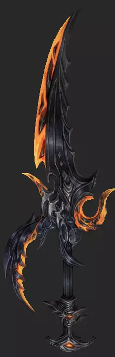 Pack With 30 Fantasy Swords - Part 09 Low-poly 3D model_25