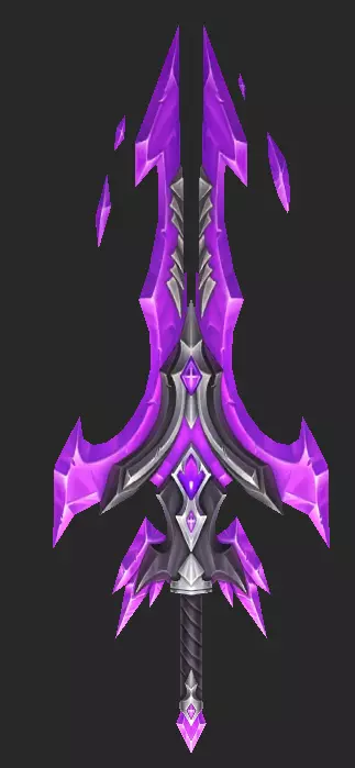 Pack With 30 Fantasy Swords - Part 09 Low-poly 3D model_2