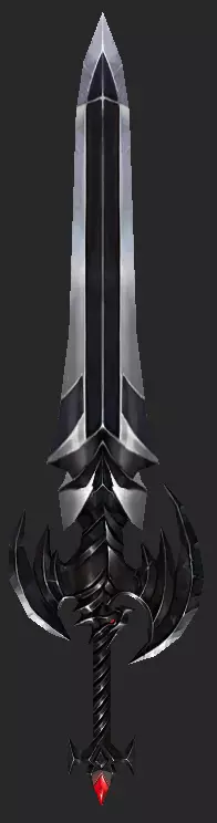 Pack With 30 Fantasy Swords - Part 09 Low-poly 3D model_8