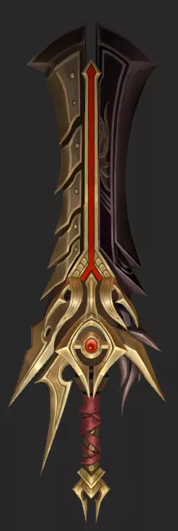 Pack With 30 Fantasy Swords - Part 09 Low-poly 3D model_30