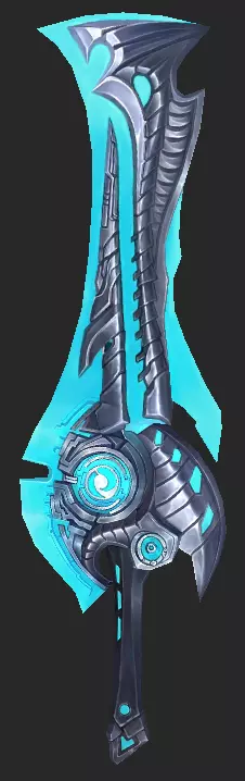 Pack With 30 Fantasy Swords - Part 09 Low-poly 3D model_27