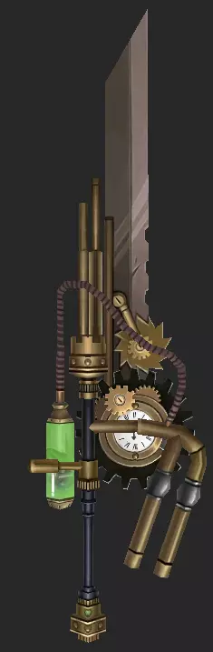 Pack With 30 Fantasy Swords - Part 09 Low-poly 3D model_20