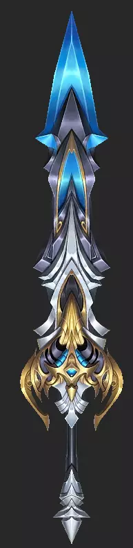 Pack With 30 Fantasy Swords - Part 08 Low-poly 3D model_17