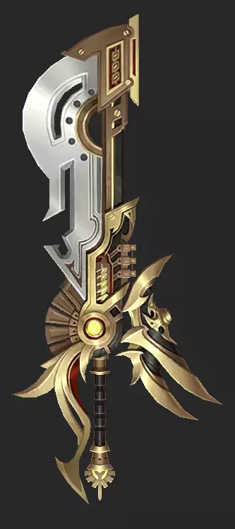 Pack With 30 Fantasy Swords - Part 08 Low-poly 3D model_23