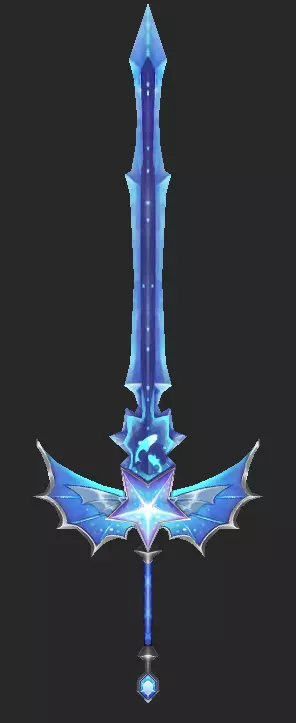 Pack With 30 Fantasy Swords - Part 08 Low-poly 3D model_1