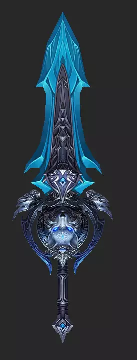 Pack With 30 Fantasy Swords - Part 08 Low-poly 3D model_6