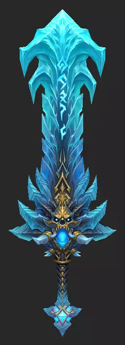 Pack With 30 Fantasy Swords - Part 08 Low-poly 3D model_11