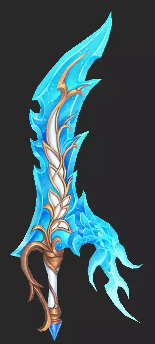 Pack With 30 Fantasy Swords - Part 08 Low-poly 3D model_14