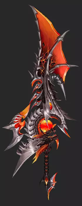 Pack With 30 Fantasy Swords - Part 08 Low-poly 3D model_28