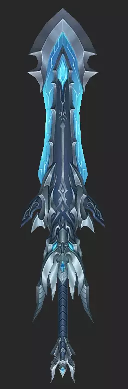 Pack With 30 Fantasy Swords - Part 08 Low-poly 3D model_22