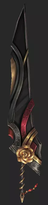 Pack With 30 Fantasy Swords - Part 07 Low-poly 3D model_27