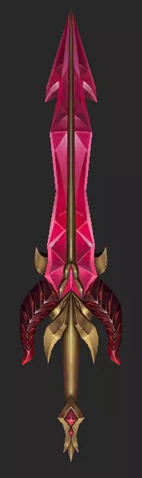 Pack With 30 Fantasy Swords - Part 07 Low-poly 3D model_10