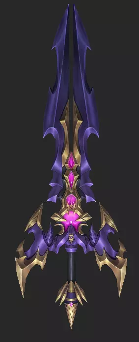 Pack With 30 Fantasy Swords - Part 07 Low-poly 3D model_24