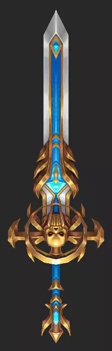 Pack With 30 Fantasy Swords - Part 07 Low-poly 3D model_29