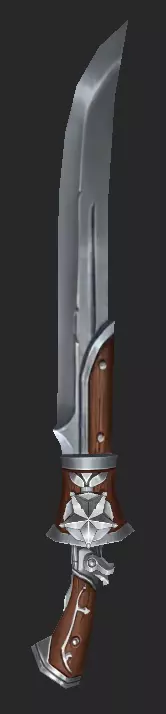 Pack With 30 Fantasy Swords - Part 07 Low-poly 3D model_17