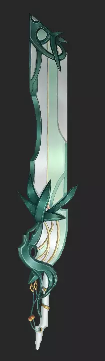 Pack With 30 Fantasy Swords - Part 07 Low-poly 3D model_22