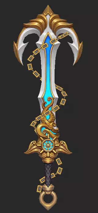 Pack With 30 Fantasy Swords - Part 07 Low-poly 3D model_6