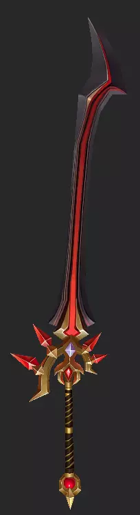 Pack With 30 Fantasy Swords - Part 06 Low-poly 3D model_8