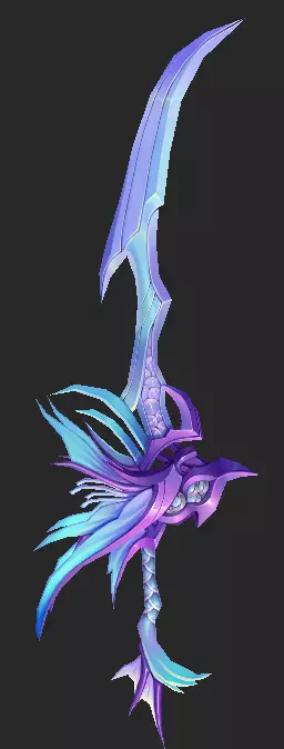 Pack With 30 Fantasy Swords - Part 06 Low-poly 3D model_17