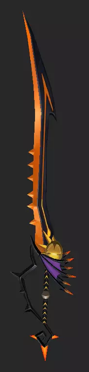 Pack With 30 Fantasy Swords - Part 06 Low-poly 3D model_28