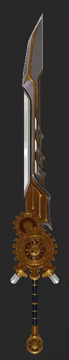 Pack With 30 Fantasy Swords - Part 06 Low-poly 3D model_21