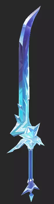 Pack With 30 Fantasy Swords - Part 06 Low-poly 3D model_18