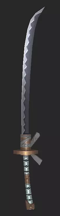 Pack With 30 Fantasy Swords - Part 06 Low-poly 3D model_11