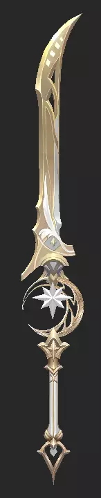 Pack With 30 Fantasy Swords - Part 06 Low-poly 3D model_14