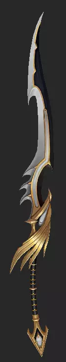 Pack With 30 Fantasy Swords - Part 06 Low-poly 3D model_27