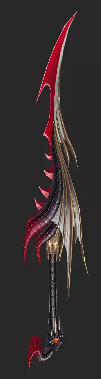 Pack With 30 Fantasy Swords - Part 06 Low-poly 3D model_12