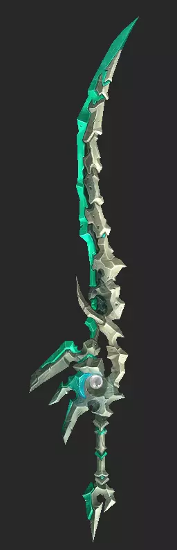 Pack With 30 Fantasy Swords - Part 06 Low-poly 3D model_15