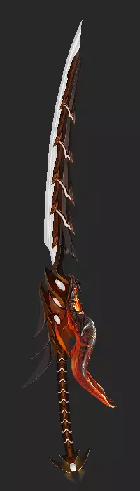 Pack With 30 Fantasy Swords - Part 06 Low-poly 3D model_29