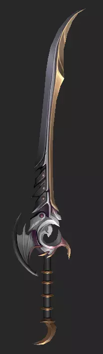 Pack With 30 Fantasy Swords - Part 06 Low-poly 3D model_6