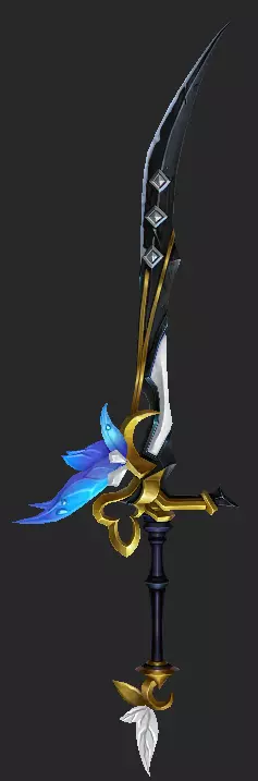 Pack With 30 Fantasy Swords - Part 06 Low-poly 3D model_20