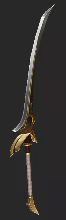 Pack With 30 Fantasy Swords - Part 06 Low-poly 3D model_1